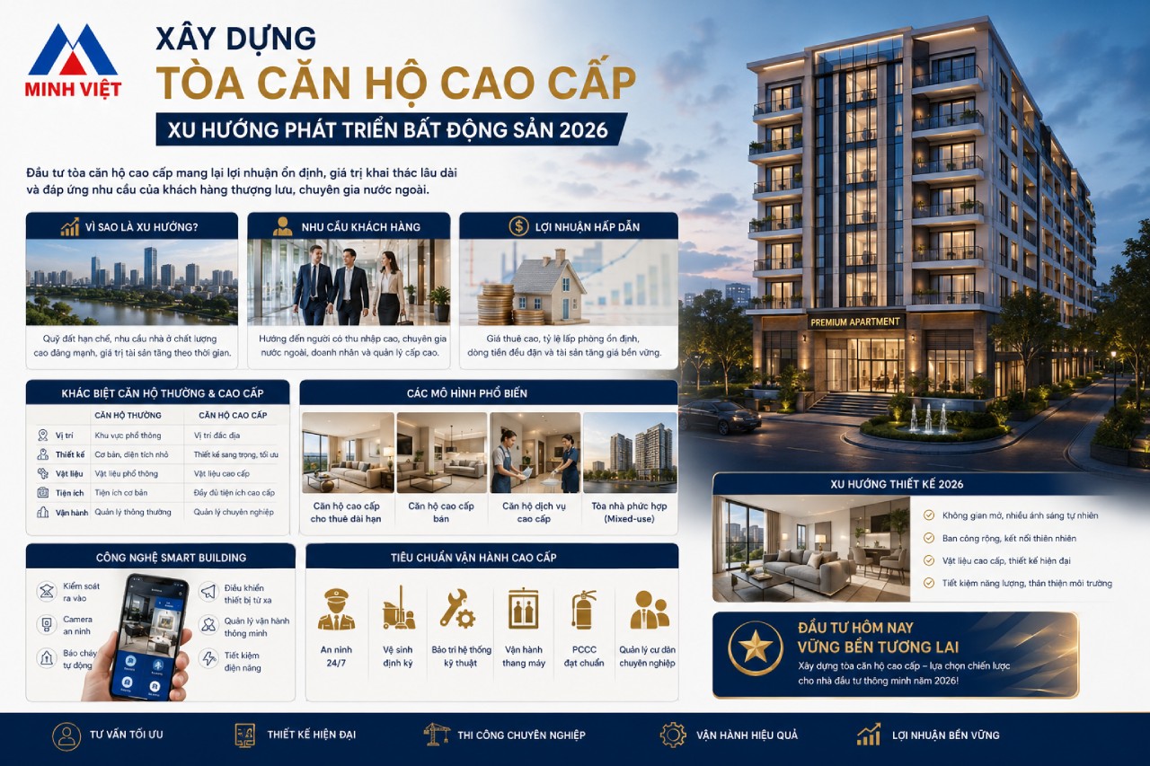 Xây Dựng Căn Hộ Cho Thuê - Xu Hướng Đầu Tư Bất Động Sản 2026