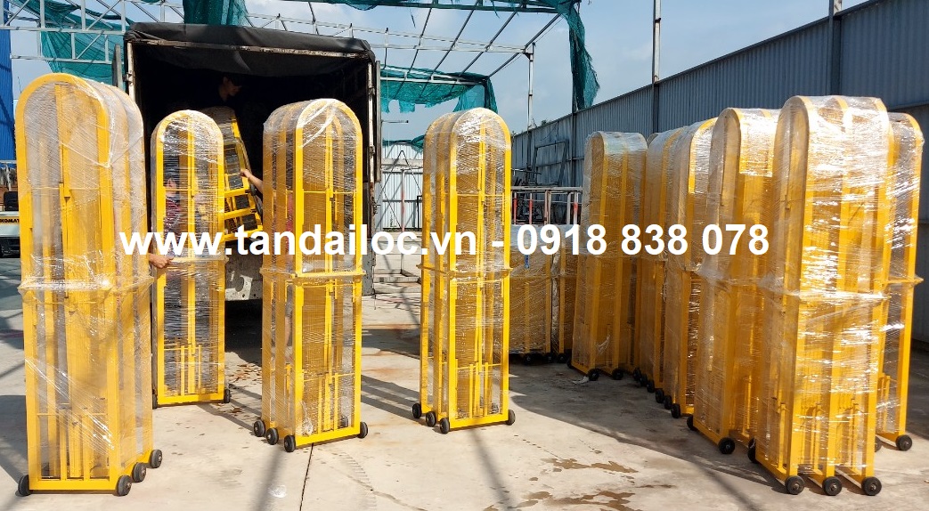 Hàng rào xếp di động cho nhà máy