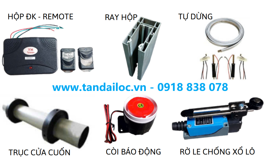 Phụ kiện cửa cuốn nhôm công nghệ Đức