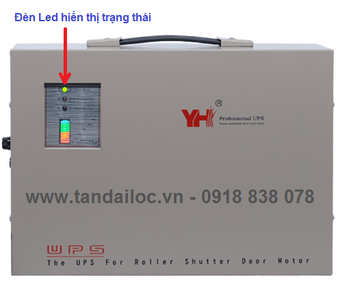 Mặt trước bình lưu điện YH B400