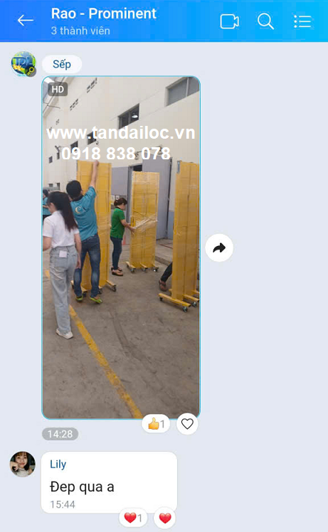 khách hàng đánh giá hàng rào xếp chữ T