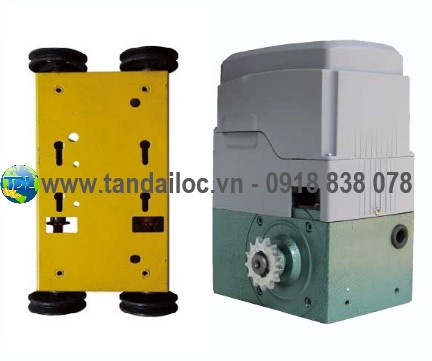 Motor cổng xếp 2 đường ray