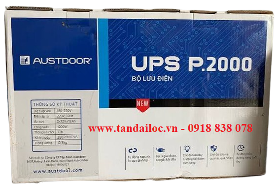 Bộ lưu điện cửa cuốn Austdoor P2000