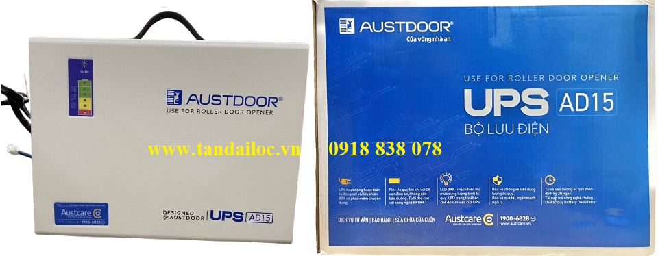 bộ lưu điện cửa cuốn Austdoor AD15