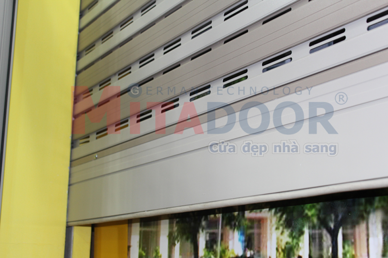 Cửa cuốn nhôm khe thoáng CN Đức cao cấp - thương hiệu Mitadoor