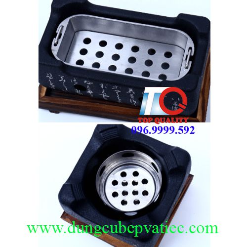 Bếp nướng than đen có chữ kiểu Nhật