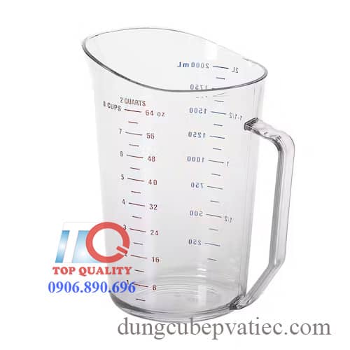 Ca đong Cambro 2 lít, ca Cambro 2000ml