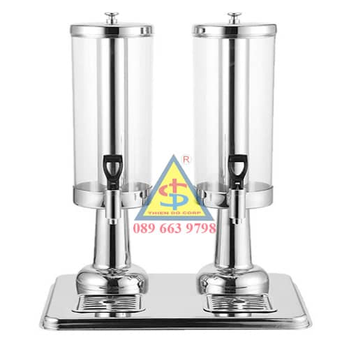 bình nước trái cây đôi 3 lít x 2, bình đựng nước hoa quả, bình đựng nước trái cây như cafe Trung Nguyên, bình đựng nước giải khát 
