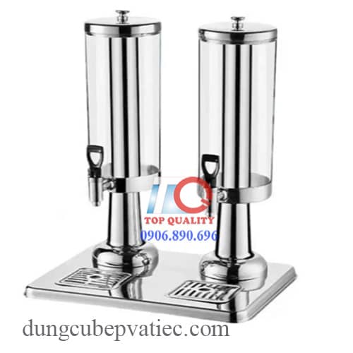 bình nước trái cây đôi 3 lít x 2, bình đựng nước hoa quả, bình đựng nước trái cây như cafe Trung Nguyên, bình đựng nước giải khát 