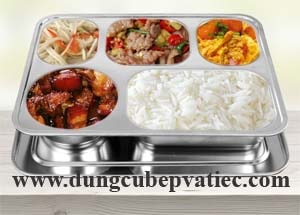 cách chọn khay inox đựng cơm văn phòng
