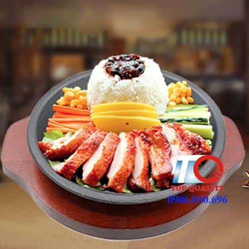 chao teppan, mua chảo teppan, chảo teppan làm cơm nướng, dia teppan, dia gang lam com hotto, dia lam com pepper lunch