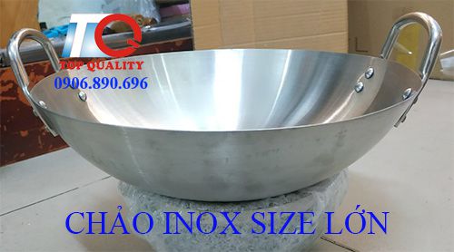 bán chảo inox 304 công nghiệp, bán chảo inox sâu lòng, bán chảo inox cỡ lớn, bán chảo inox loại lớn