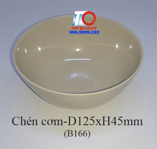 chén cơm melamine nâu đá B166