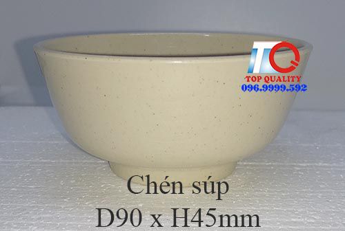 Chén soup melamine màu nâu đá B419-3.5