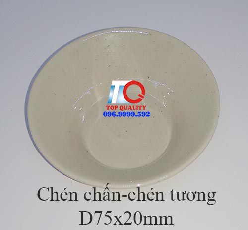 ​Chén tương melamine nâu đá D6079-3