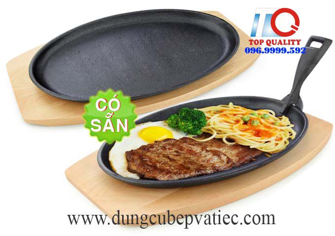 dĩa gang oval chống dính, đĩa gang oval, đĩa gang chống dính, dĩa làm bò né 