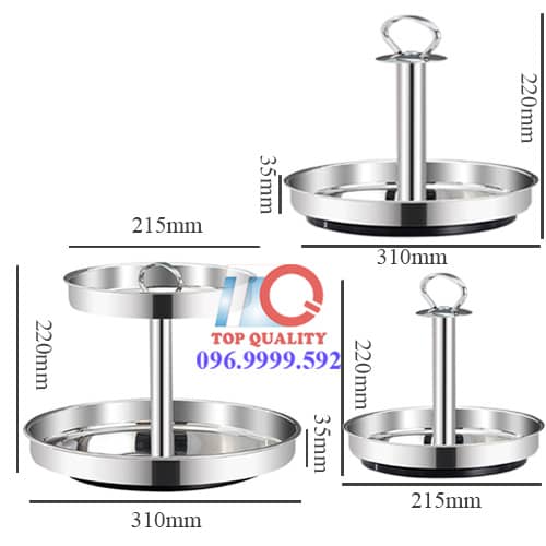 dia inox 20cm 30cm, dĩa inox đường kính 20cm 30cm 