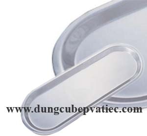 dia inox bau duc, dĩa inox bầu dục, mâm inox bầu duc, dĩa inox trưng bày, khay inox trưng bày