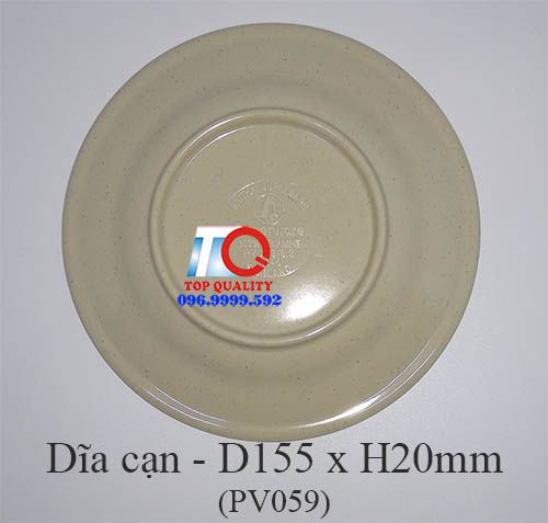 cung cấp dĩa melamine cạn màu nâu đá