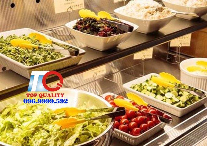 dụng cụ trưng bày rau củ tiệc buffet