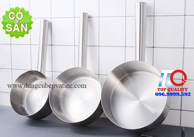 gáo inox, gáo múc inox, gáo múc canh inox, gáo múc nước inox, ca múc có cán dài