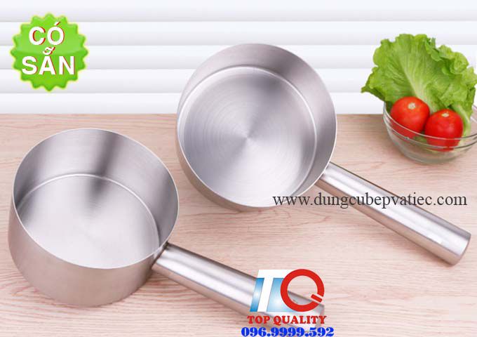 ​Gáo inox múc nước canh cán dài, ca inox cán dài, gáo múc cán dài