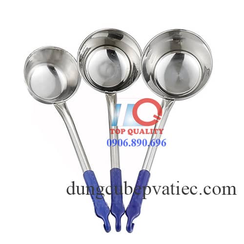 gáo inox có vạch chia, gáo múc nước lèo có chia vạch, gáo inox múc nước dùng cán dài có chia vạch, gáo inox có cán móc