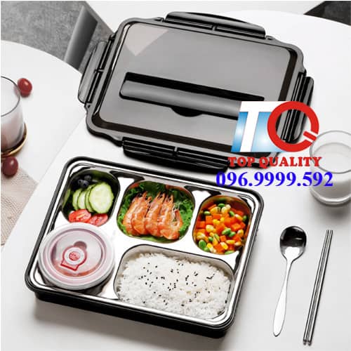 ban hop com inox co bao nhua giu nhiet cua han quoc