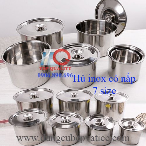 hu gia vi, hu inox dung gia vi, hu inox co nap, hủ gia vị, hủ đựng gia vị