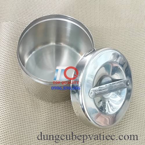 hủ gòn, hủ gòn y yế inox 304, hủ đựng gòn inox, hủ đựng thức ăn lưu mẫu