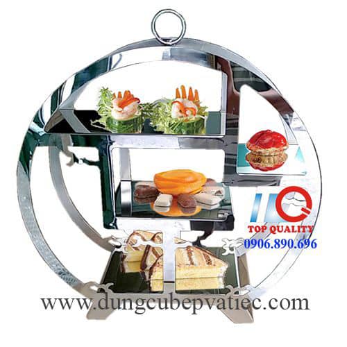 ke trung bay banh, ke de banh tiec cuoi, ke de banh tiec tra, ke de banh tiec buffet, Kệ trưng bày bánh trái cây kết hợp đa năng 