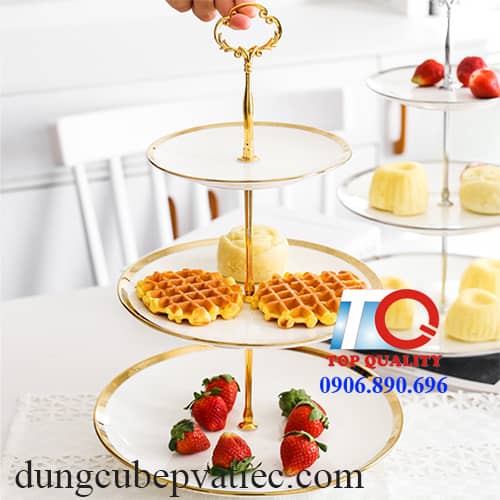 Dĩa tầng trưng bày bánh trái cây tiệc phòng khách; quà tặng tân gia; 