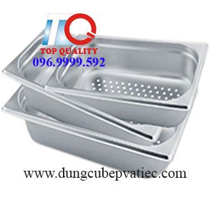 khay cont inox 1/3 co dot duc lo