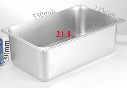 khay cont inox gn 1/1 150 15cm, khay inox sau 15cm