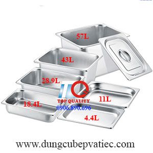 khay-inox-gn-21; khay inox size lớn nhất; khay đựng thực phẩm loại lớn nhất