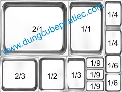 khay GN là gì, tại sao gọi là khay GN, ký hiệu khay GN, mua khay GN ở đâu, khay inox GN đựng đồ buffet