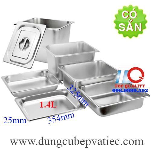 khay inox trưng bày tiệc buffet GN 2/3