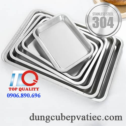 khay chu nhat inox 304, khay inox 304 chu nhat nong can, khay inox 304 chu nhat sau, khay inox 304 