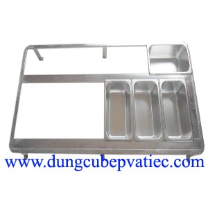 khung khay kem, khung đặt khay kem, khung inox tủ kem, khung inox trong tủ kem, gia công khung inox