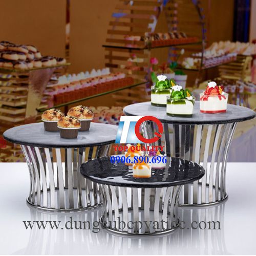 Khung chân inox tròn để thức ăn buffet tại tphcm; quà tặng tân gia