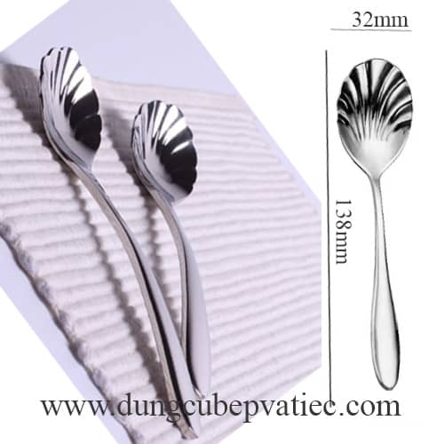 kich thuoc muong duong, muỗng đường inox 304 cao cấp, sugar spoon at ho chi minh city