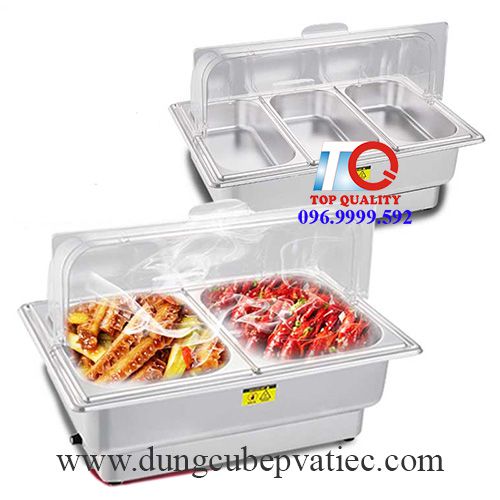 Lò buffet điện để bàn nắp vòm