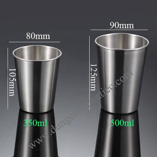 ly inox 500ml, ly inox 0.5 lit, ly inox 350ml, ly inox 0.35 lit, ly inox to, ly inox lớn