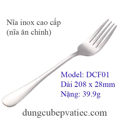 nĩa ăn cơm, nĩa ăn chính, nĩa inox 20 21cm