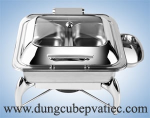 noi buffet inox oblong, noi bup phe inox oblong, nồi búp phê inox cao cấp, nồi buffet cao cấp, nồi buffet inox oblong dùng cồn