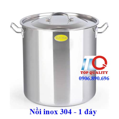 nồi inox 304 1 đáy, nồi inox 304 có những loại nào, nồi inox 304 1 đáy, nồi thấp lùn inox 304, shop bán nồi uy tín ở TP HCM