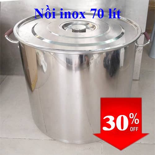 nồi 70 lít, nồi inox lớn 70 lít, nồi inox 45cm, nồi nấu bánh chưng lớn, nồi luôc bánh chưng bánh tét