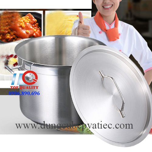 Nồi inox cao cấp 50 lít 3 đáy dùng cho bếp từ