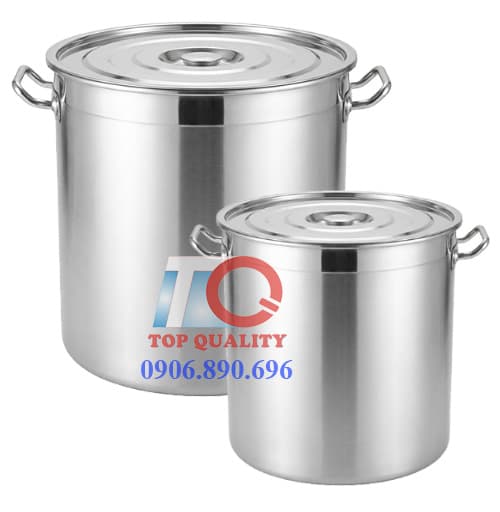 nồi inox nấu bánh chưng bánh tét bằng than củi