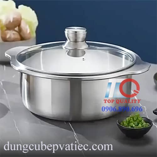 nồi lẩu, nồi lầu nắp kiếng, nồi lẩu bếp từ, nồi lẩu inox 304 nắp kiếng, nồi lẩu Shabu-shabu